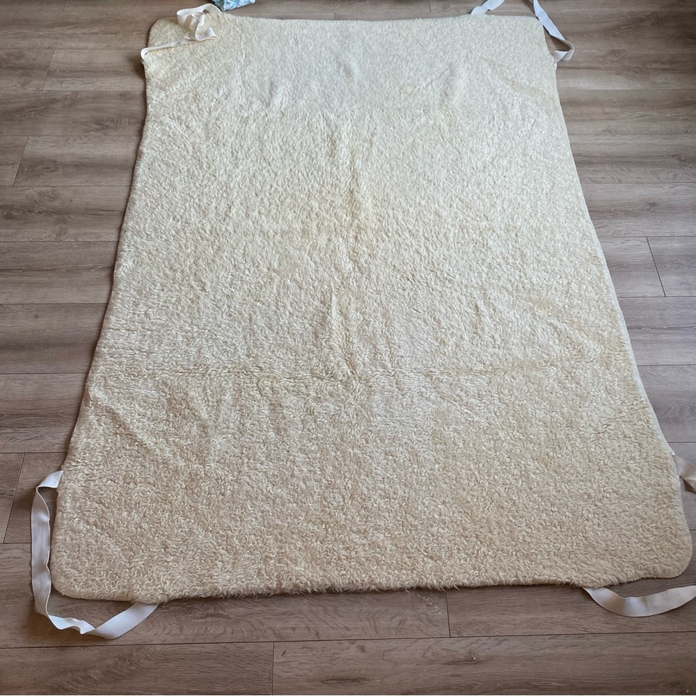 Vintage Sheep Wool mattress‎ pad lambs wool Australian mattress topper